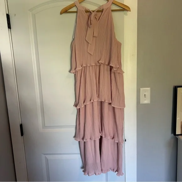 Zesica brand Elegant Pink Tiered Dress NWT size L - Picture 5 of 7